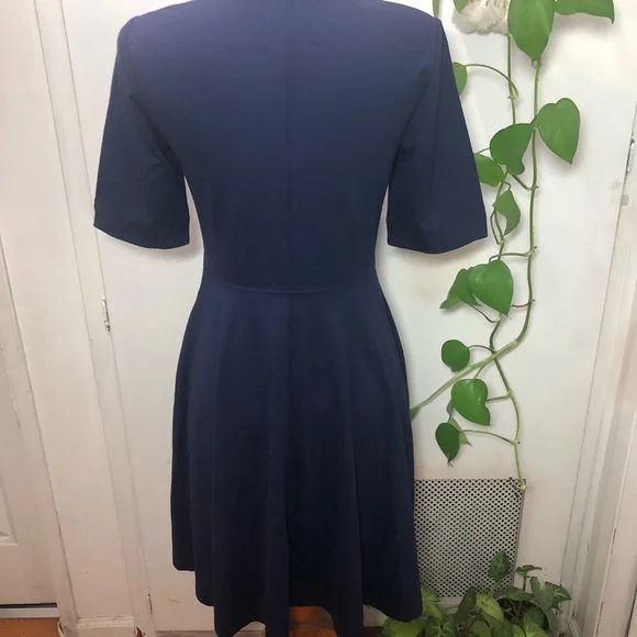 Anthropologie Mauve Dress Large Fit & Flare New pockets - Picture 8 of 13